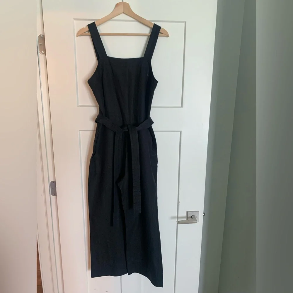 Everlane Linen Jumpsuit with Tie Waist - Picture 2 of 6